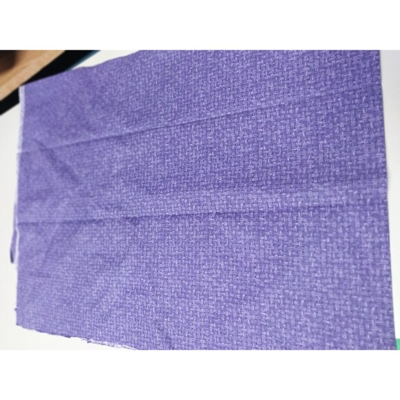 3/4 Yard Cotton Fabric Purple Basket Weave Pattern - Picture 1 of 1